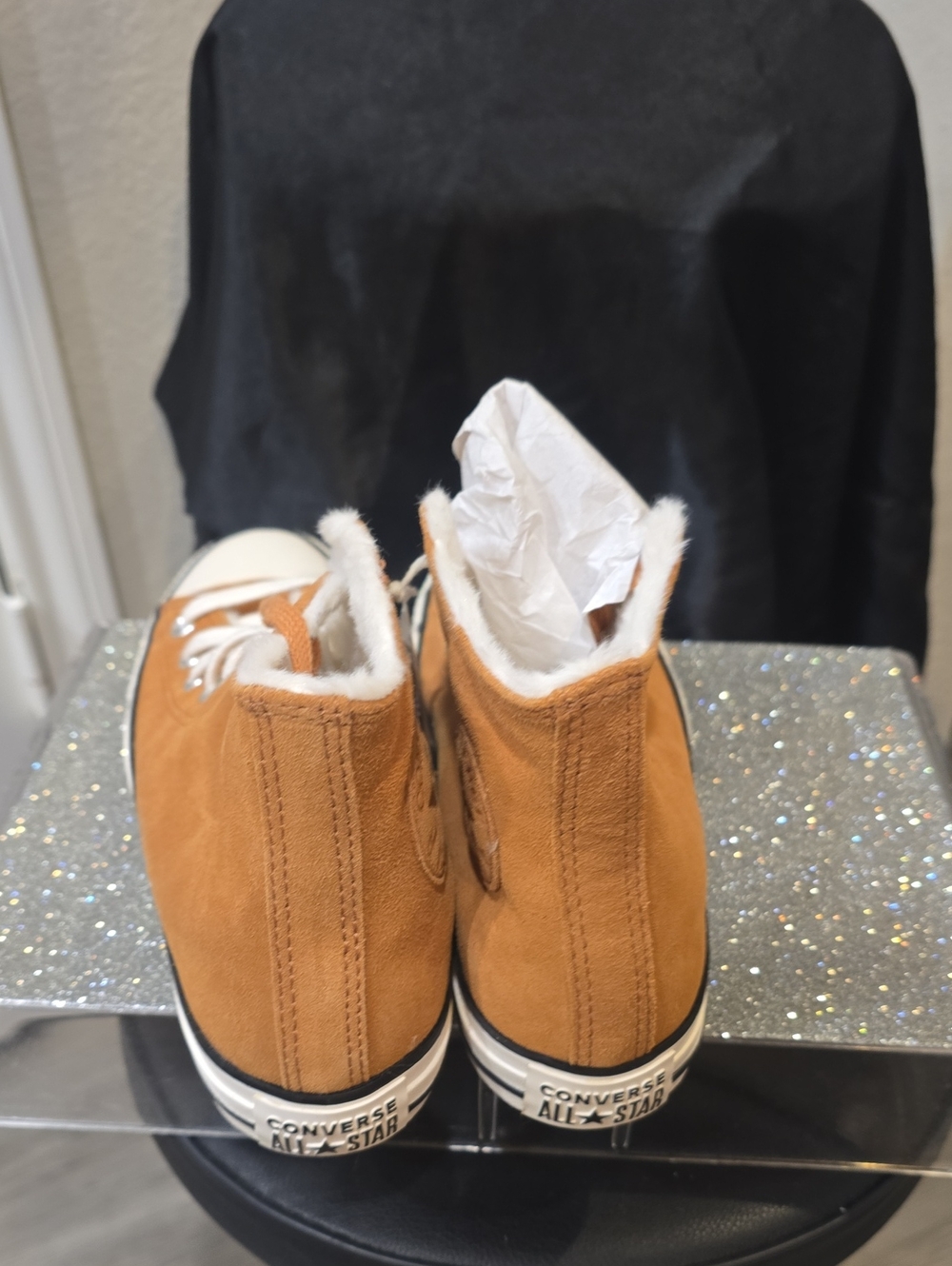 Converse Chuck Taylor All Star Cozy Suede Sneakers- Gingersnap/Egret - Picture 15 of 16